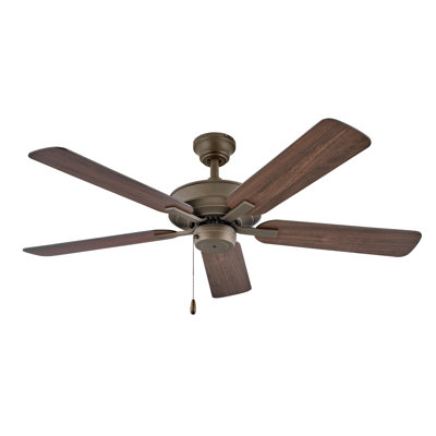 METRO WET 52"  5 - Blade Outdoor Standard Ceiling Fan with Pull Chain