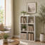 Étagère de rangement en bois à 6 cubes avec rangement ouvert pour le salon, la chambre à coucher et le bureau blanc-620950270