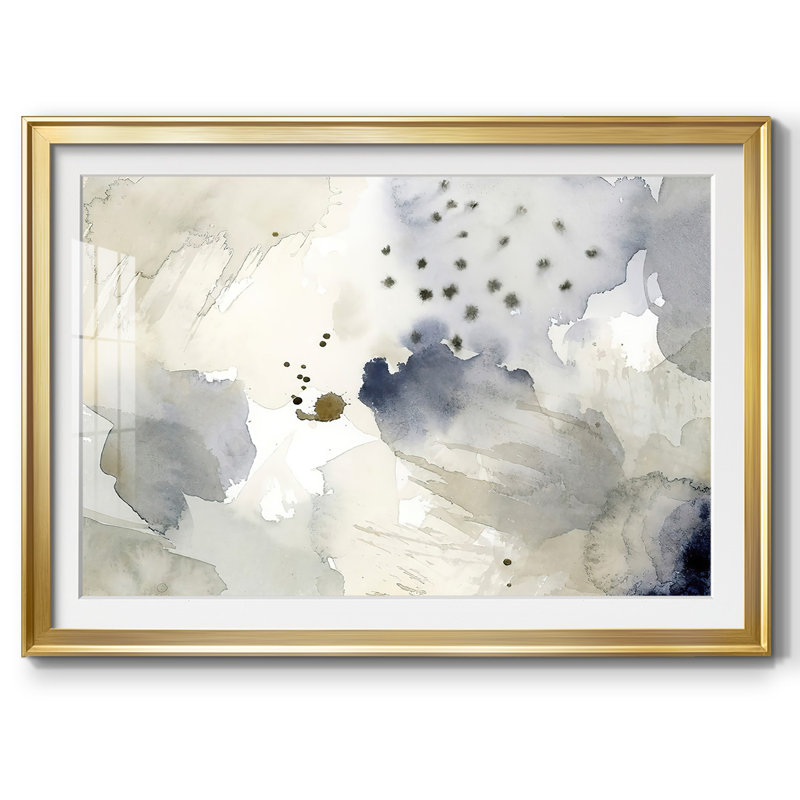 Bergamote séchée en brume II, Or, H 19 po x l 27 po x P 1,5 po