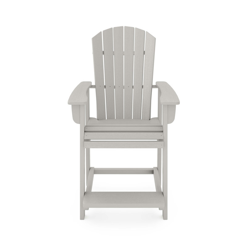 Adirondack Style Counter Chair, Dark Gray