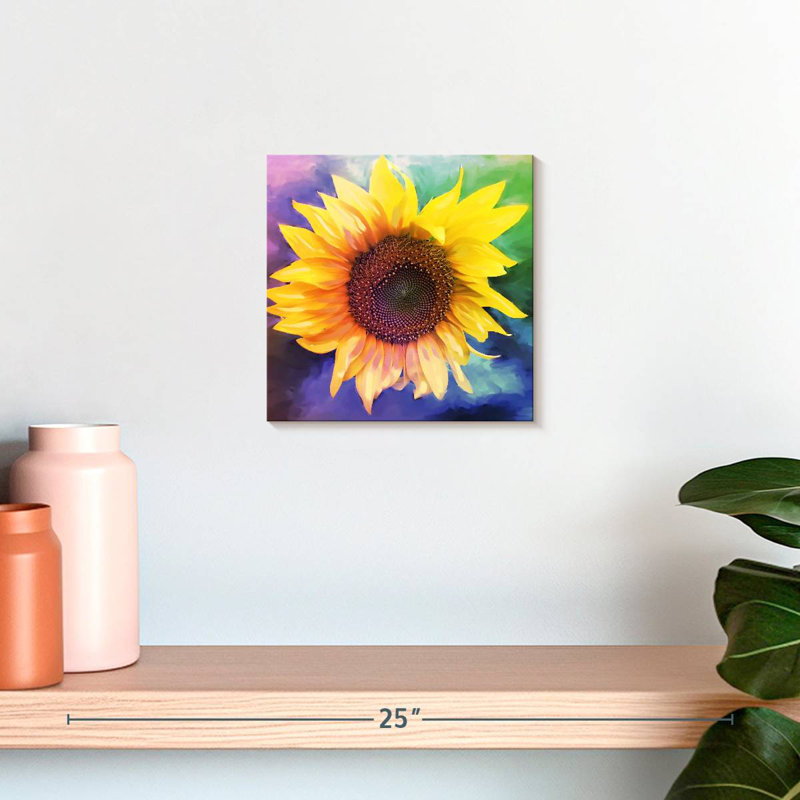 Éclat de couleur tournesol, H 10 po x l 10 po