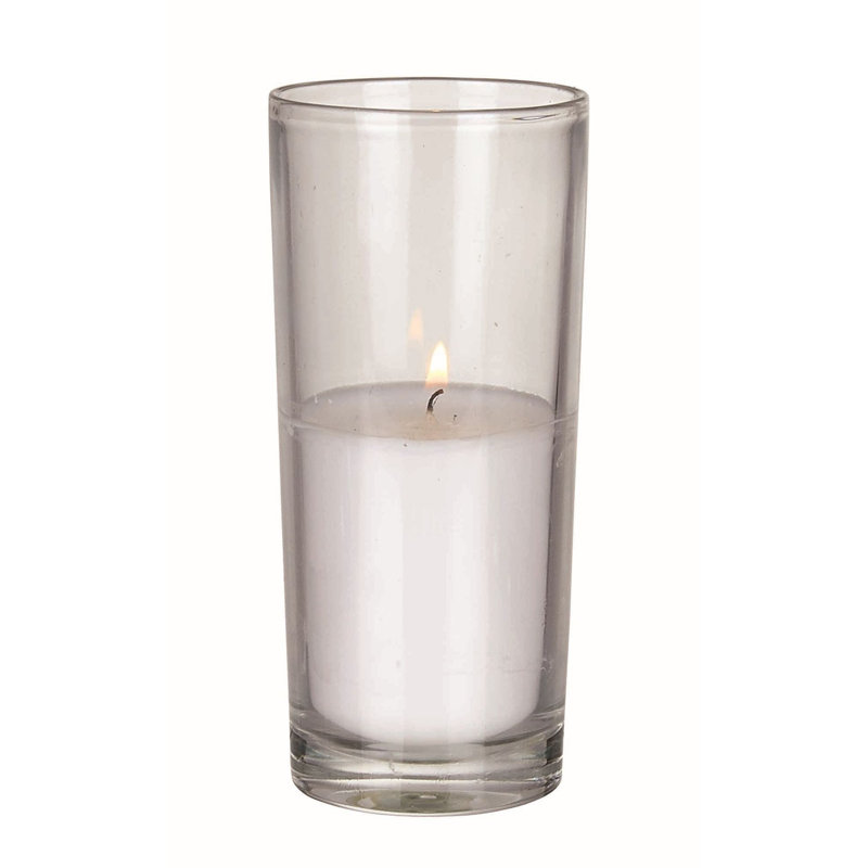 Ensemble de 24 bougies votives en verre rempli Elite