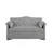 Grey Velvet Sleeper Sofa Bed-347980953