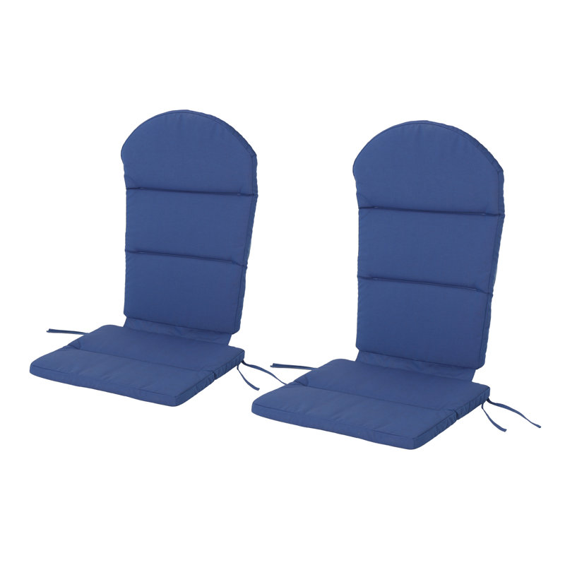 Navy Blue Water-Resistant Adirondack Chair Cushions Set