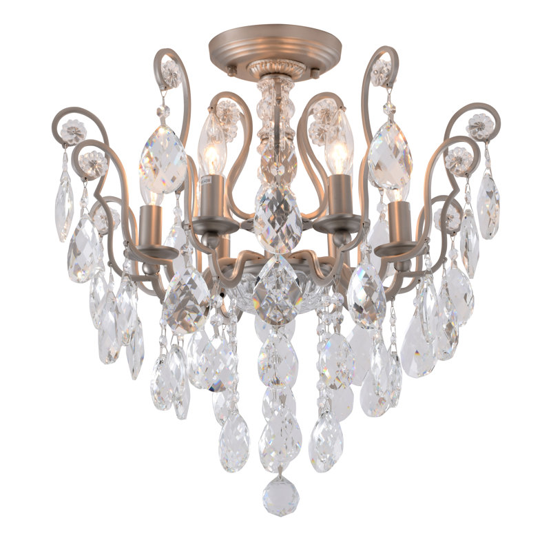 Lustre en cristal étain Bearnice