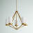 Jaydiel 5 - Light Dimmable Geometric Chandelier-1319922596