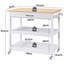 Iftach Wood Kitchen Cart