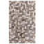 Natural Hide Cowhide Geometric Area Rug in Silver-25306942