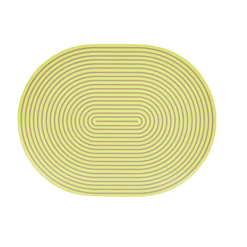 Lacquer Stripe Placemats, Yellow/Gray