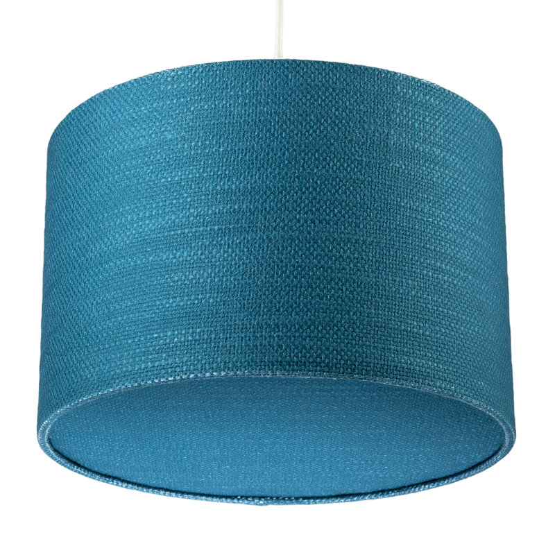 20cm H Fabric Drum Lamp Shade ( Slip-On ), Biscay