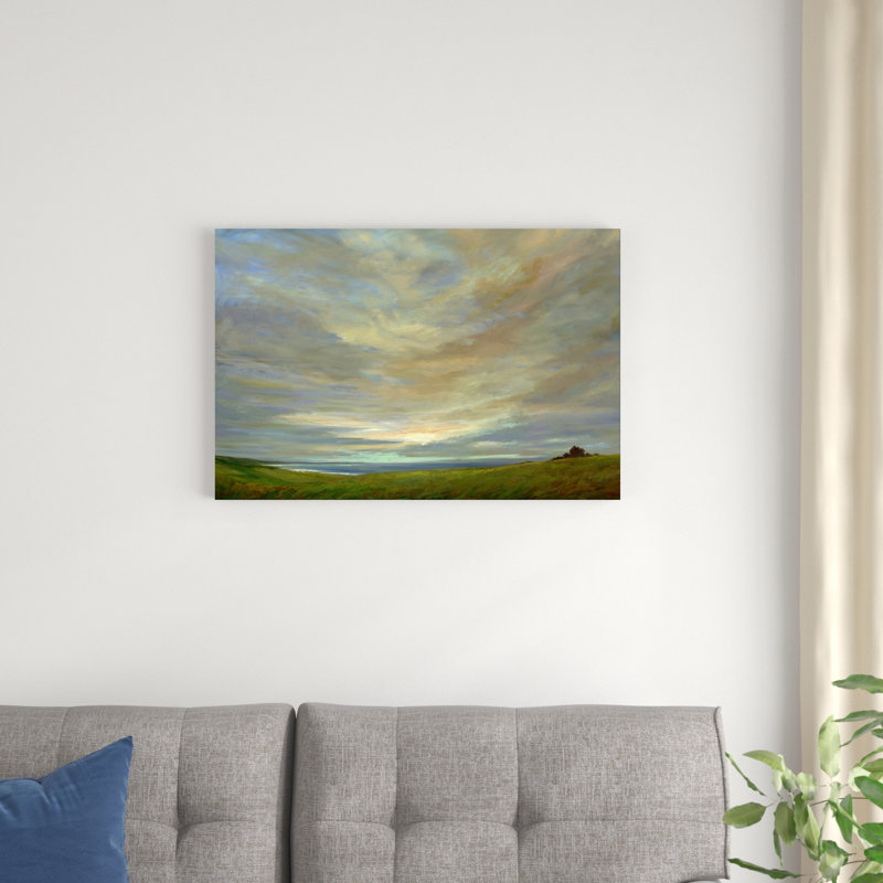 " Coastal Sky " by Sheila Finch Painting Print, 20" H x 30" W x 1.25" D