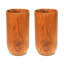 Tasse à thé classique en bois de teck - grand (ensemble de 2)-71082277-71082278