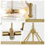 Lustre 4 lumières à lustre cylindrique moderne de 23,03 po