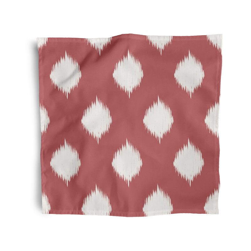 Trebino Ikat Lattice Napkins, Orange