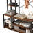 47.24 " Wide Hall Tree with Shoe Storage and Shelves