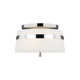Rory 3 Light Fabric Semi Flush Mount