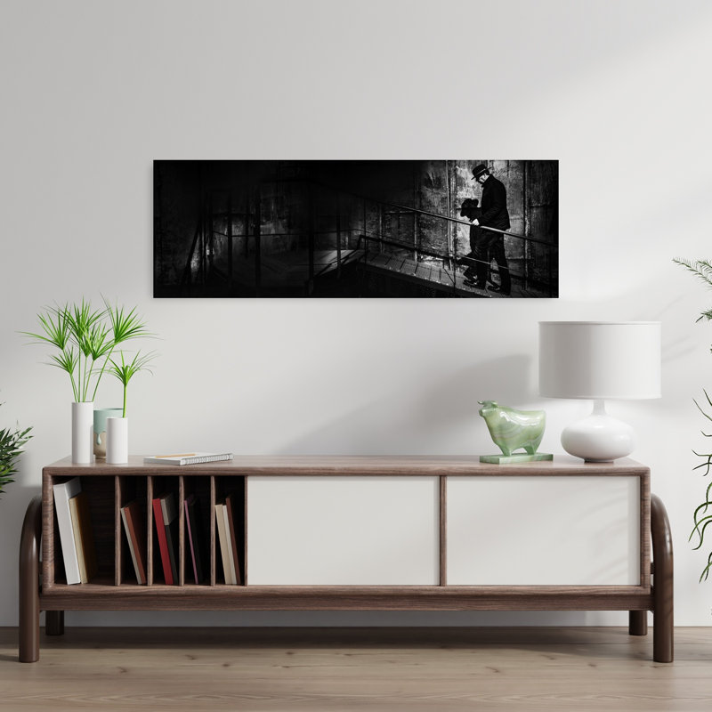 Art mural Shadowed Industrial Ascent, H 12 po x l 36 po