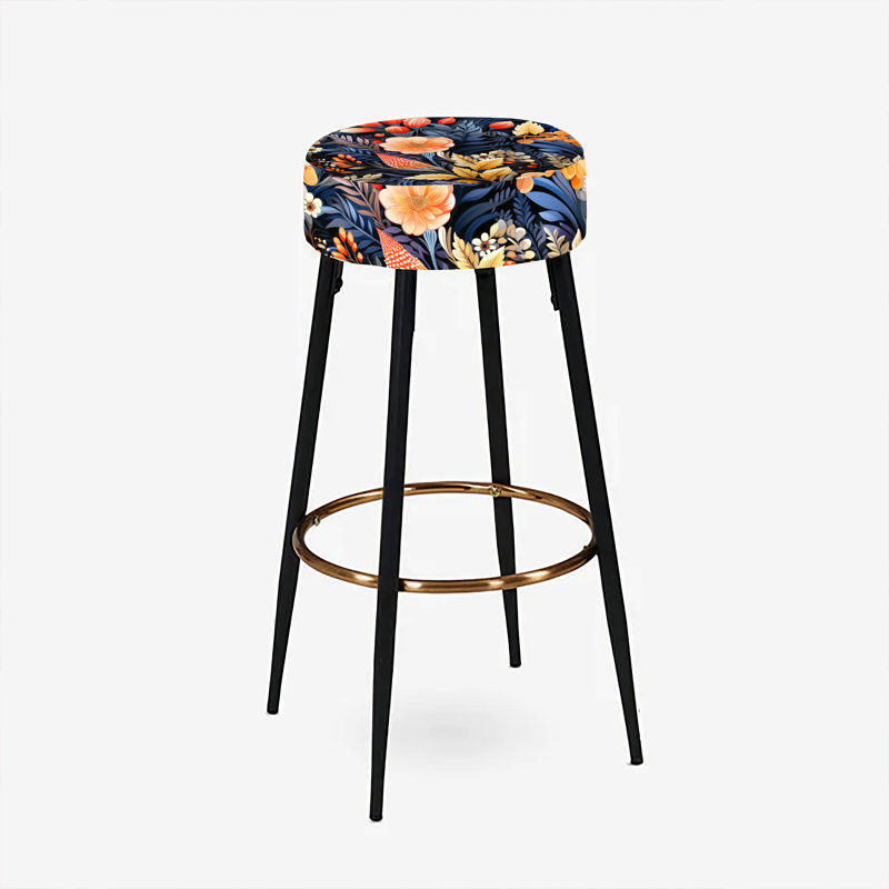 Ensemble de 2 tabourets de bar Peach Eclectic Boho