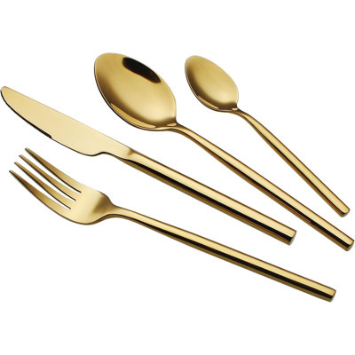 24-Piece Stainless Steel Flatware Set For 6, Heavy Duty 18/10 ware With Modern Design, Mirror Polished, Dishwasher Safe, Includes Knife, Fork, Spoon, And Gift Accessories