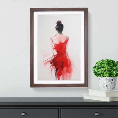 Minimalist Gestural No.3 - Single Picture Frame Print on Wood