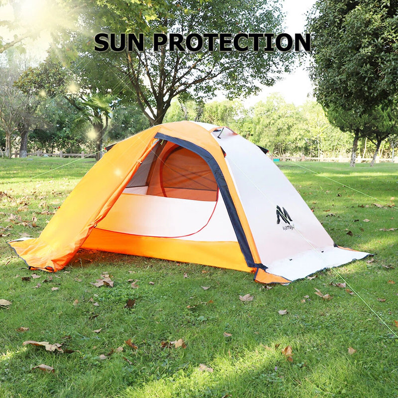 2 Person Backpacking Tent For 4-Seasons, Winter Waterproof Tent, Lightweight Camping Gear For Backpacking, Easy Set Up Cold Weather Essentials