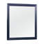 Lit double avec lit double bleu, lit avec éclairage à DEL sur la tête de lit, pieds tournés, décor moderne, bois d'hévéa et bois massif + éclairage, meubles