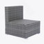 Ensemble de canapé modulaire en rotin 8 pièces pour l'extérieur avec une boîte de rangement sous le siège
