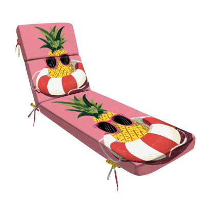  Coussin de chaise longue d'extérieur 3 po pour l'extérieur