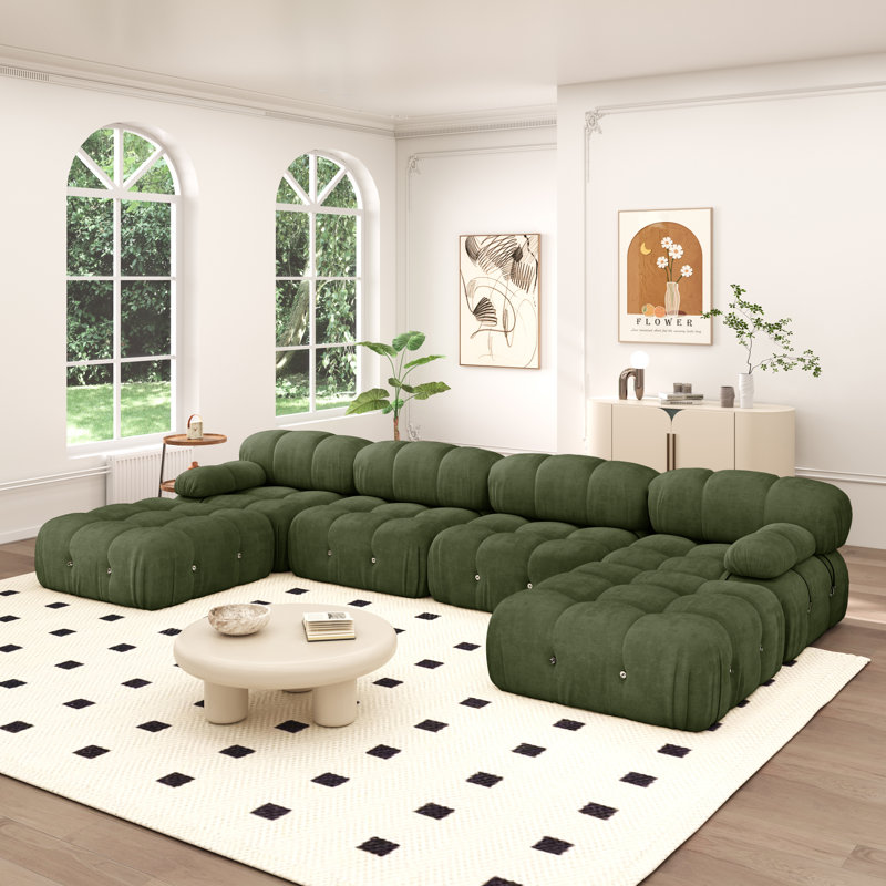 Canapé et canapé modulaire Regana Boneless, Green