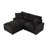 Space-saving Modular Sectionals, Polyester Durable Modern L-shaped Design For Living Room