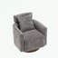Fauteuil demi-tonneau pivotant en chenille-813798795