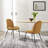 Scoop Black Powder Coated Steel Leg Performance Velvet Dining Chairs