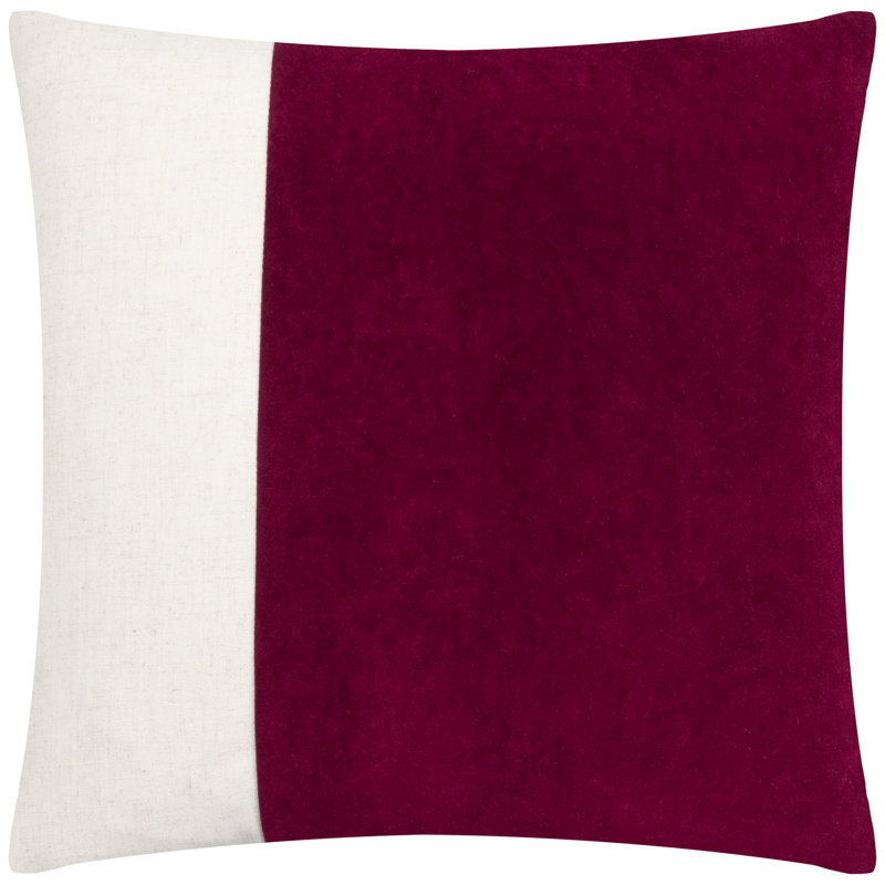 Coba Striped Square Throw Cushion, Red