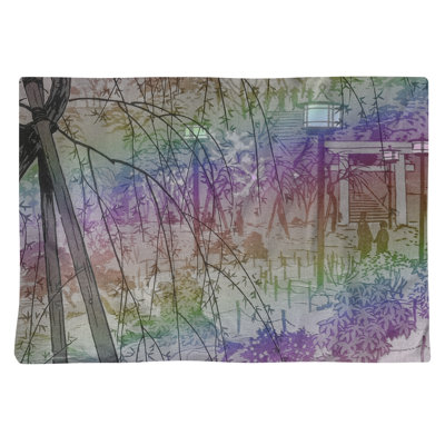 Kasamatsu Shiro Polyester, Cotton Abstract Rectangle Placemat
