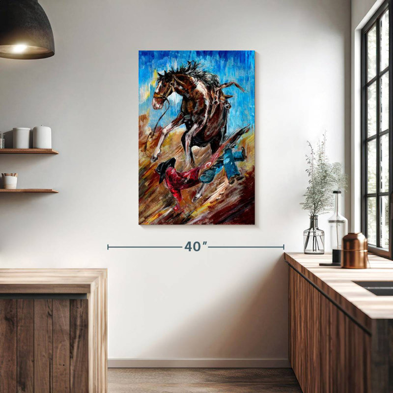 Lelar Fallen Cowboy, 39" H x 26" W