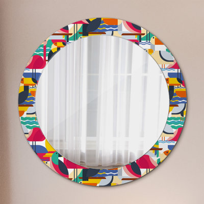 Huldar Glass Flat Wall Mirror