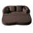 2-in-1 Foldable Sofa Bed with Textured Chenille Fabric