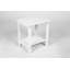 Folding Adirondack Chair Set with Side Table, Durable and Comfortable for All-Season Outdoor Use, White (2 Chairs and 1 Table)