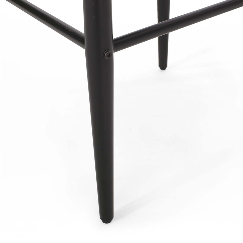 Barstool( SET OF 2 ), Charcoal, Black