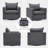 Hendina Upholstered Swivel Armchair-305298277
