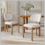 Ensemble de 2 chaises de salle à manger rembourrées beige avec cadre naturel scandinave-1775512728-1775512730