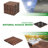 12'' L x 12'' W Wood Interlocking Deck Tile in Brown