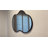 Asymmetrical Cloud Shaped Wall Mirror – Matte Black Frame, Easy Installation-14381385