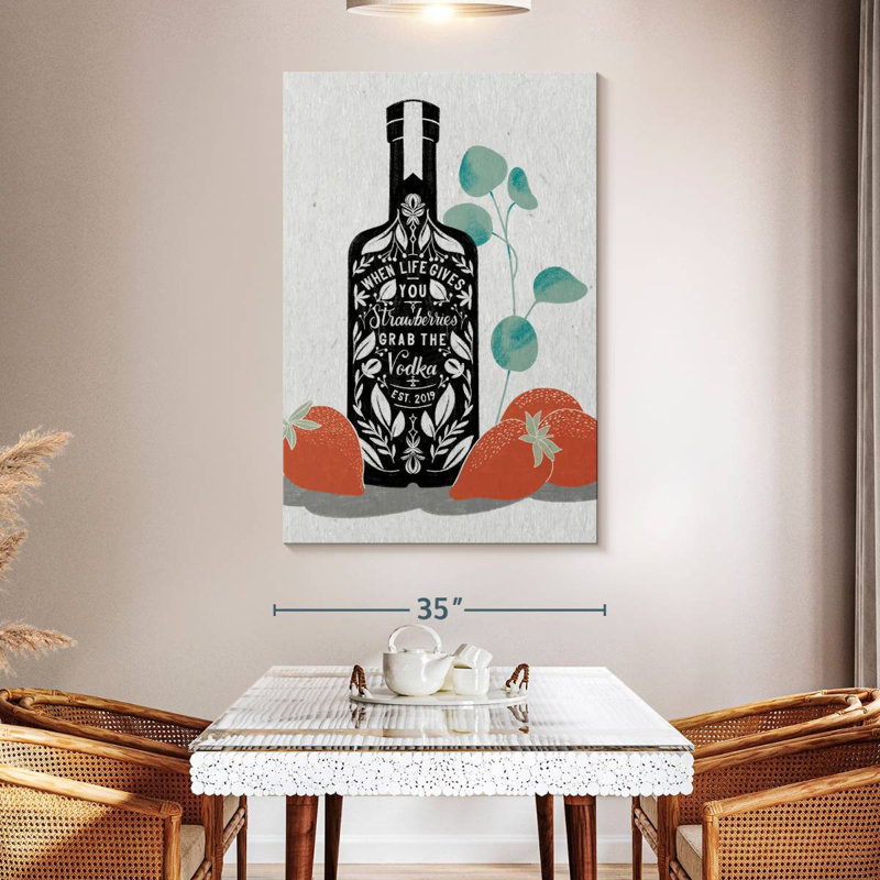 Tergel Fruity Spirits Vodka, 51" H x 34" W