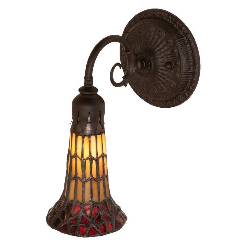 Gazon 1 - Light Armed Sconce, Beige/Red