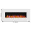 Maud Castleton Fires & Fireplaces 127cm W Electric Fireplace with 6824.28 BTU-873602352