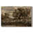 Toile naturelle avec cadre flottant