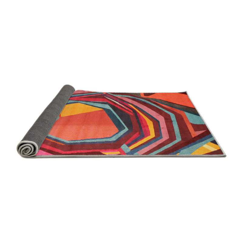 Abstract Indoor Rug, Round 7'