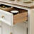 American-Style White Three-Door Buffet Table