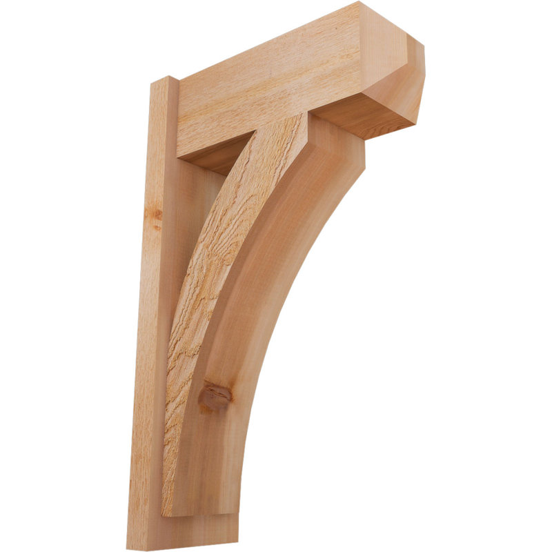 Persienne en bois rustique Thorton Craftsman,  P 20 po x H 32 po , Cèdre rouge de l'Ouest de 8 po (sciage brut)